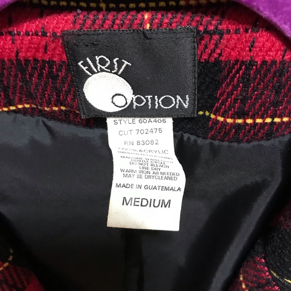 WOMEN'S FIRST OPTION RED/BLACK BLAZER/JACKET - Med - Picture 2 of 5